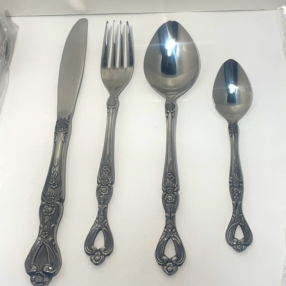VTG 1960's Japanese Ss Martian Silverware! MCM  Art Nouveau Open ended handles! - Picture 1 of 12